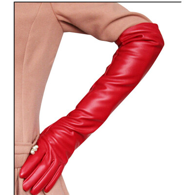 Ladies long leather gloves 50CM elbow imitation leather flat gloves fashion warm fashion show sunscreen gloves
Ladies long leather gloves 50CM elbow imitation leather flat gloves fashion warm fashion show sunscreen gloves