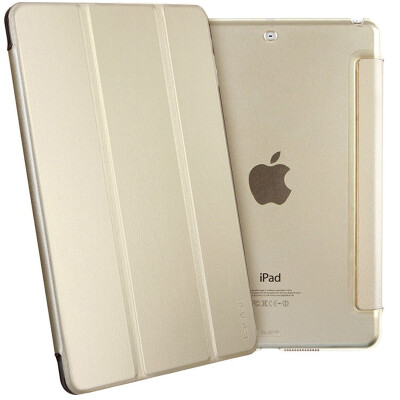 ESCASE Apple iPad Air / 5 Case / Case Tablet ipad5 Leather Case with Button Tri-Fold Bracket Holster Sleeping Case Elegant Leather Texture Gold
ESCASE Apple iPad Air / 5 Case / Case Tablet ipad5 Leather Case with Button Tri-Fold Bracket Holster Sleeping Case Elegant Leather Texture Gold
