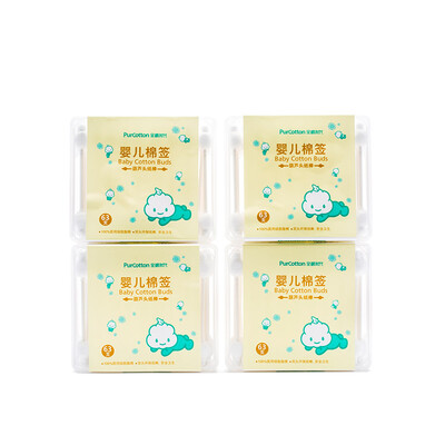 Cotton Age PurCotton Boxed gourd-shaped double-headed cotton swabs Cotton swabs 63 sticks box 4
Cotton Age PurCotton Boxed gourd-shaped double-headed cotton swabs Cotton swabs 63 sticks box 4