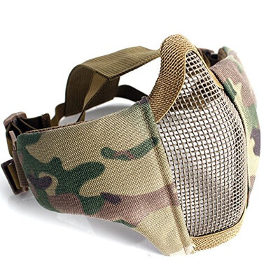 Half Face Lower Mask Foldable Mesh Adjustable Tactical Metal Steel Mask for Airsoft/Hunting/Shooting
Half Face Lower Mask Foldable Mesh Adjustable Tactical Metal Steel Mask for Airsoft/Hunting/Shooting