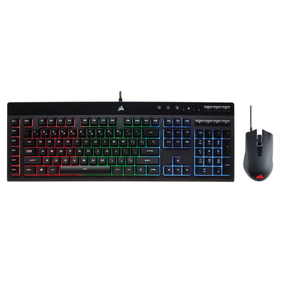 USCORSAIR K55 + Harpoon RGB colorful backlight macro definition game keyboard + mouse set
USCORSAIR K55 + Harpoon RGB colorful backlight macro definition game keyboard + mouse set