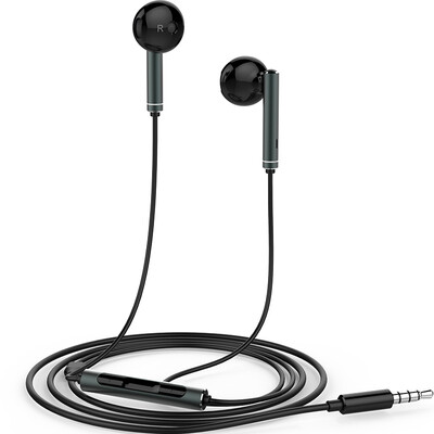 Huawei HUAWEI original three-button wire with wheat half-ear headphones AM116 black
Huawei HUAWEI original three-button wire with wheat half-ear headphones AM116 black