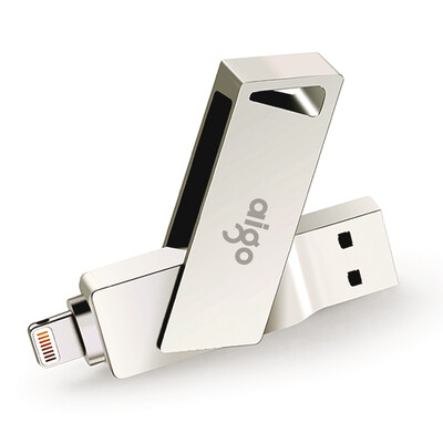 Patriot aigo 128G Apple mobile phone U disk U368 USB30 Apple official MFI certified iPhone&iPad dual interface mobile computer with silver
