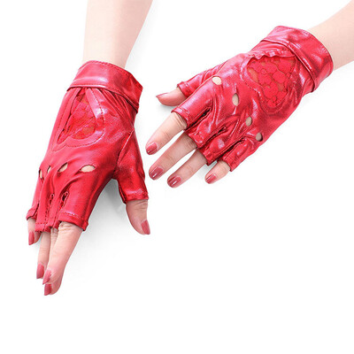 Sexy patent leather gloves half touch lace heart gloves new dynamic hip-hop trend gloves stage performance fun
Sexy patent leather gloves half touch lace heart gloves new dynamic hip-hop trend gloves stage performance fun