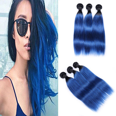 Brazilian 8A Grade Ombre Straight Human Hair 1B/blue 3 bundles Sew In Weft Virgin Ombre Brazilian Hair Extension
Brazilian 8A Grade Ombre Straight Human Hair 1B/blue 3 bundles Sew In Weft Virgin Ombre Brazilian Hair Extension