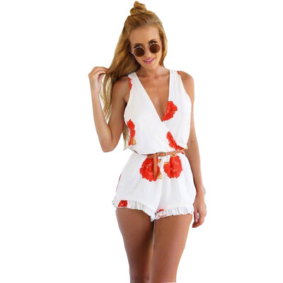 Lovaru ™ Women Fashion wedding summer Sleeveless Flower Printing V neckline Casual rompers womens Chiffon Cotton lace
Lovaru ™ Women Fashion wedding summer Sleeveless Flower Printing V neckline Casual rompers womens Chiffon Cotton lace