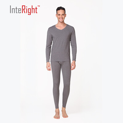 INTERIGHT Qiu Qiu Qiu pants male Modal cotton V-neck thermal underwear basic set deep horse gray
INTERIGHT Qiu Qiu Qiu pants male Modal cotton V-neck thermal underwear basic set deep horse gray