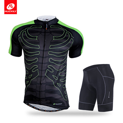 NUCKILY Men's summer road bike jersey with silicone gripper on hem and custom design short suit
NUCKILY Men's summer road bike jersey with silicone gripper on hem and custom design short suit