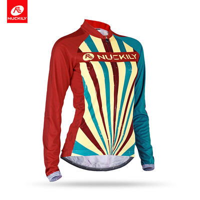 NUCKILY Womens Mountain Bike Wear Long Sleeve Sublimation Printed Cycling Jersey For SpringAutumn
NUCKILY Womens Mountain Bike Wear Long Sleeve Sublimation Printed Cycling Jersey For SpringAutumn