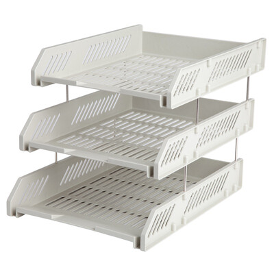 Comix) B2133 durable three-tier file tray / file holder / file box gray office stationery
Comix) B2133 durable three-tier file tray / file holder / file box gray office stationery