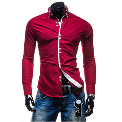 Men Shirt Luxury Brand 2017 Male Long Sleeve Shirts Casual Solid Multi-Button Hit Color Slim Fit Dress Shirts Mens Hawaiian
Men Shirt Luxury Brand 2017 Male Long Sleeve Shirts Casual Solid Multi-Button Hit Color Slim Fit Dress Shirts Mens Hawaiian