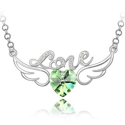 Австрийский кристалл стразами Сердце Любовь Подвески ожерелья для женщин Подарочные украшения 60CM Long Chain .3401 
Австрийский кристалл стразами Сердце Любовь Подвески ожерелья для женщин Подарочные украшения 60CM Long Chain .3401