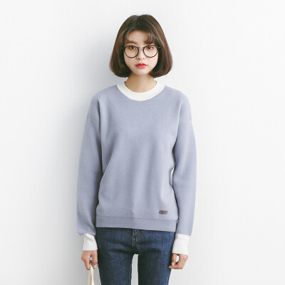 2017 early autumn new fashion wild sweater ladies round neck long sleeve hit color sweater
2017 early autumn new fashion wild sweater ladies round neck long sleeve hit color sweater