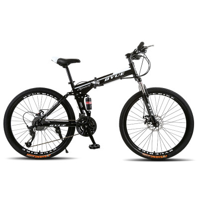 

Byuebike 26 дюймов складные внедорожных передач двойной дискового тормоза велосипед горный велосипед мужчин и женщин