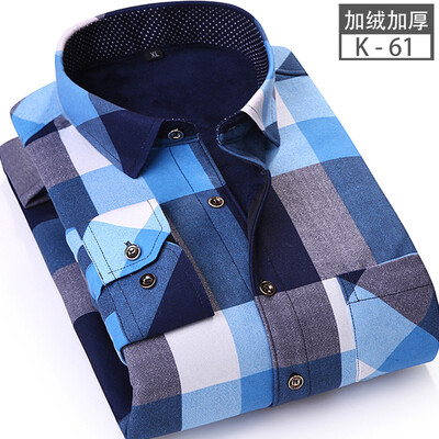Business Casual Men Long Sleeve Shirt Winter Silm Fit Lattice Keep Warm Stitching Color
Business Casual Men Long Sleeve Shirt Winter Silm Fit Lattice Keep Warm Stitching Color