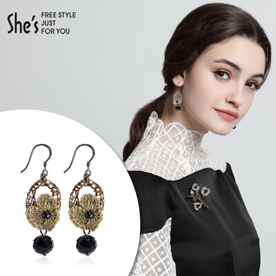 Siss jewelry earrings handwork line temperament Plum personality tide people pendant earrings F0 coffee color one size
Siss jewelry earrings handwork line temperament Plum personality tide people pendant earrings F0 coffee color one size