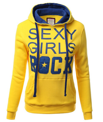 2017 autumn and winter new lady coat hooded long sleeves Slim letter printing sweater
2017 autumn and winter new lady coat hooded long sleeves Slim letter printing sweater