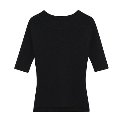 2017 autumn and winter new core yarn wild round collar collar sleeves in the solid color sweater
2017 autumn and winter new core yarn wild round collar collar sleeves in the solid color sweater