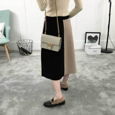 Spring and autumn winter vertical stripes new A word skirt wild elastic knitted skirt
Spring and autumn winter vertical stripes new A word skirt wild elastic knitted skirt