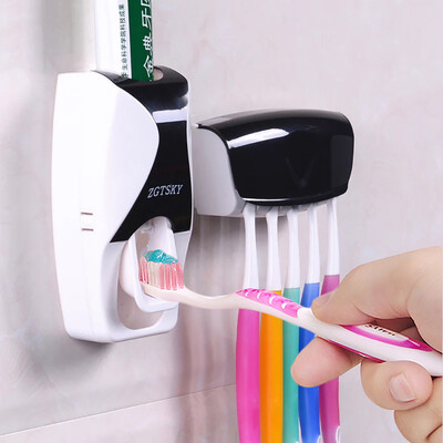 Hands Free Toothpaste Dispenser Automatic Toothpaste Squeezer&Holder Set 5 Brush Holder
Hands Free Toothpaste Dispenser Automatic Toothpaste Squeezer&Holder Set 5 Brush Holder
