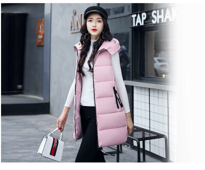 Feather cotton vest female 2017 autumn and winter new cotton clothing Korean version of the Slim waistcoat long warm sweater jacke
Feather cotton vest female 2017 autumn and winter new cotton clothing Korean version of the Slim waistcoat long warm sweater jacke