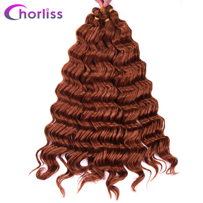 Chorliss 22" Deep Wave Hair Crochet Braids Black Synthetic Ombre Braiding Hair Extensions 80gpack
Chorliss 22" Deep Wave Hair Crochet Braids Black Synthetic Ombre Braiding Hair Extensions 80gpack