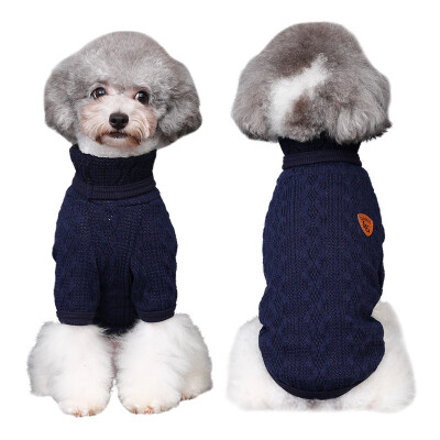 Huayuan pets hoopet dog clothes Teddy autumn&winter high collar thick warm small dog puppies navy blue sweater
Huayuan pets hoopet dog clothes Teddy autumn&winter high collar thick warm small dog puppies navy blue sweater