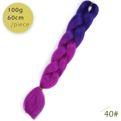 AISI HAIR 100g / pcs 24inch Kanekalon гигантский косы Волосыломбер Две тонныЦветные синтетические волосы для кукол Вязание крю
AISI HAIR 100g / pcs 24inch Kanekalon гигантский косы Волосыломбер Две тонныЦветные синтетические волосы для кукол Вязание крю