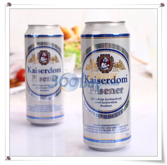 39元包邮 Kaiserdom Pilsener 凯撒 比尔森啤酒 500ml*6听（箱装）