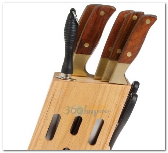 王麻子木柄高级8件套刀DD09 - 京东历史价格走