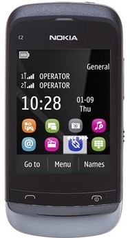 NOKIA C2-02诺基亚 （暗夜黑）GSM非定制手机 诺基亚行货手机专卖 新品抢购上市！时尚滑盖触控+键盘输入！