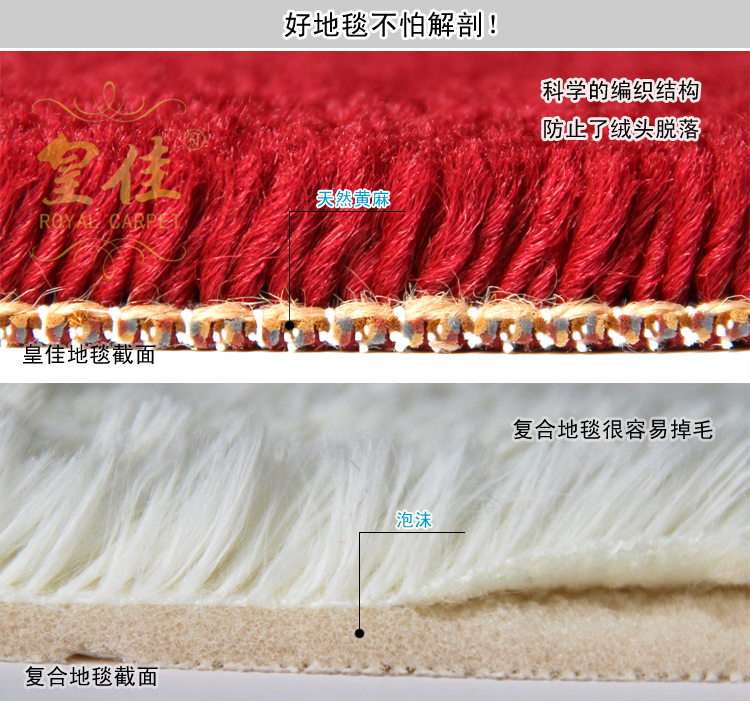 皇佳南欧风华雕花地毯 客厅卧室地毯WKYG310  133cm*190cm