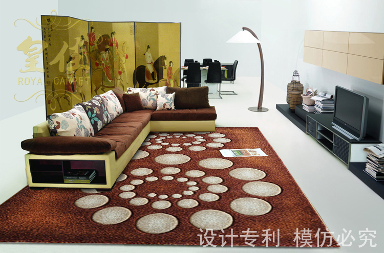 皇佳南欧风华雕花地毯 客厅卧室地毯WKYG310  133cm*190cm