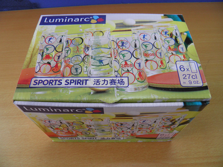 Luminarc 乐美雅 08奥运版 玻璃杯6件套