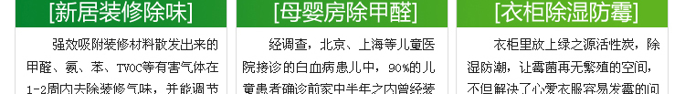 绿之源 衣柜高效活性炭 装修除甲醛活性炭汽车除味去甲醛清除剂净化除味炭包