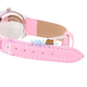 arbie 时尚字母粉色皮带少女手表BA00091-1 价