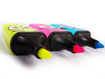 思笔乐B3770510迷你波士乐荧光笔3支装黄蓝