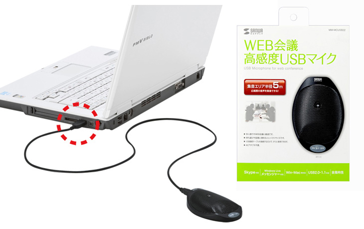 SANWA SUPPLY MM-MCUSB22 网络电话视频