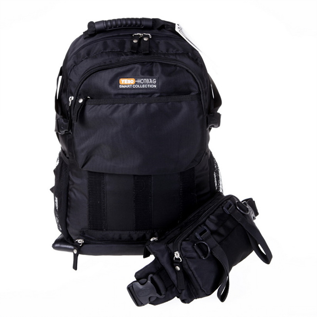 YESO 户外大师时尚休闲双肩包Y2234黑色 价格