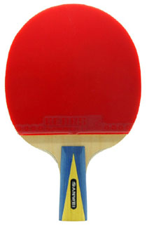 三维SANWEI直拍快攻弧圈OFF+七星碳时代成