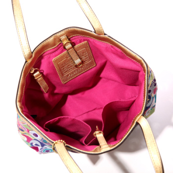 【蔻驰小手提包】COACH 蔻驰 女款 彩色涂鸦