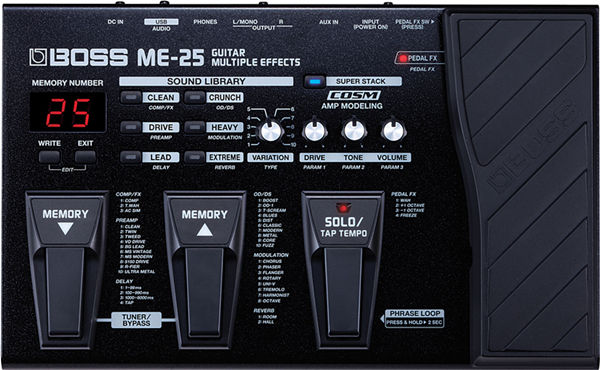 BOSS ME-25 入门级电吉他合成效果器 价格\/图