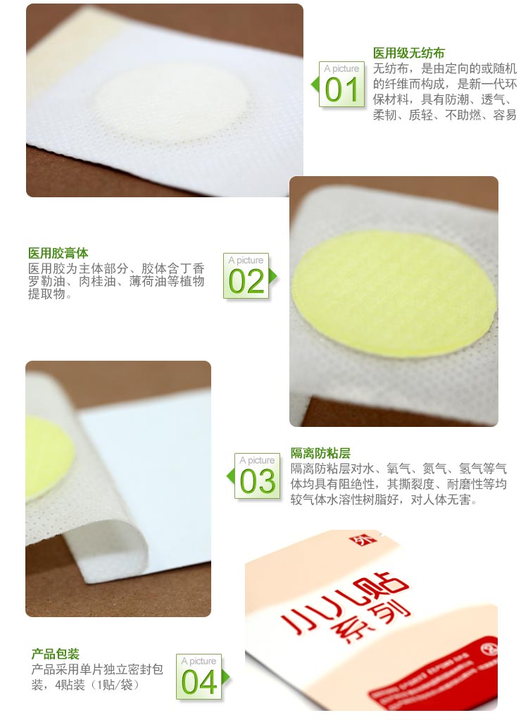 瞳博士小儿腹痛贴*1盒 4贴价格、图片、正品 -