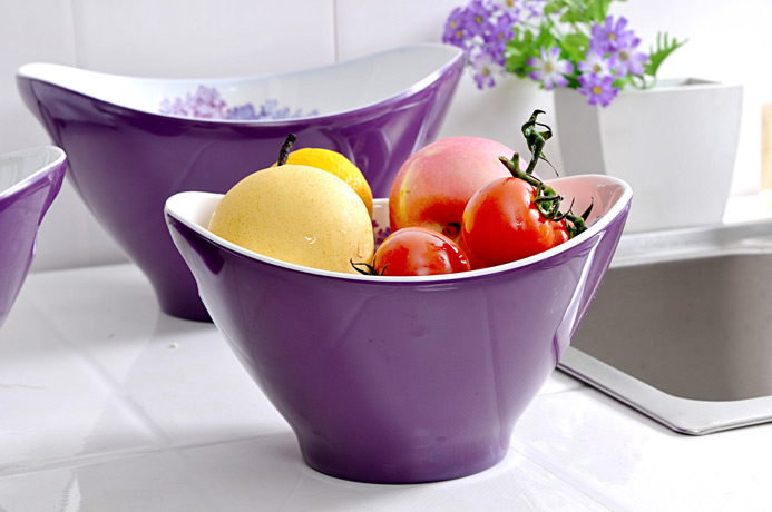 【希尔元宝碗】希尔SHALL 紫阳花系列密胺10