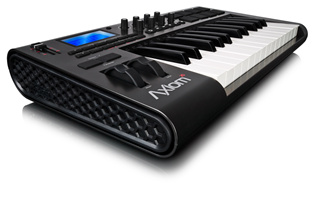 UDIO Axiom 25 25键带打击垫USB MIDI键盘 黑