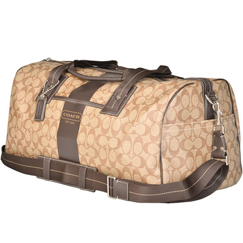 COACH 寇驰 男士PVC棕色旅行包 77278 SKH