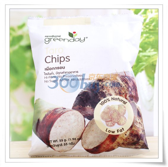 【绿色时光芋头片】泰国Greenday绿色时光天