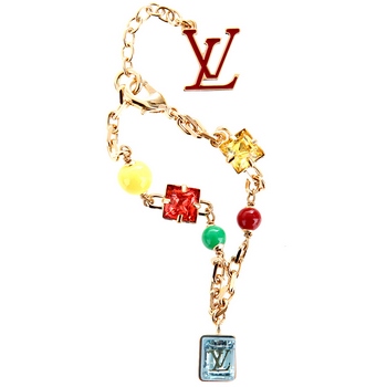 LouisVuitton 路易 威登 经典logo镶嵌水晶手链 