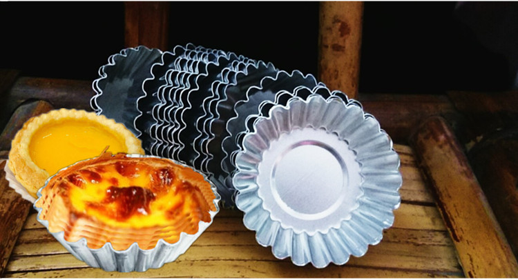 铝合金蛋挞模具铝制葡式蛋挞模型菊花盏烘焙蛋糕工具全国平底菊花模