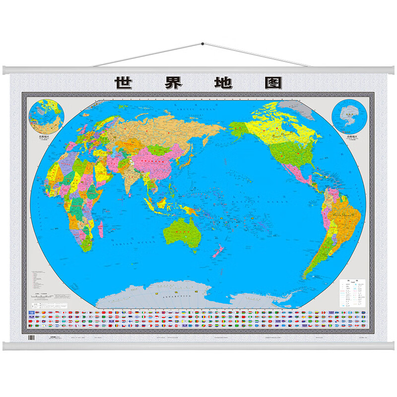 2022新版世界地图挂图约12米09米大全开精品挂图办公教室书房覆膜